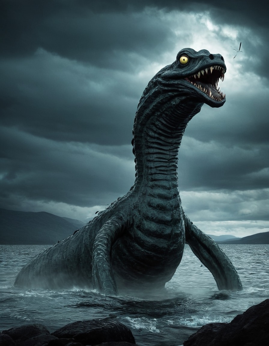 loch ness monster, legend, sea monster, mythical creature, scotland, cryptozoology