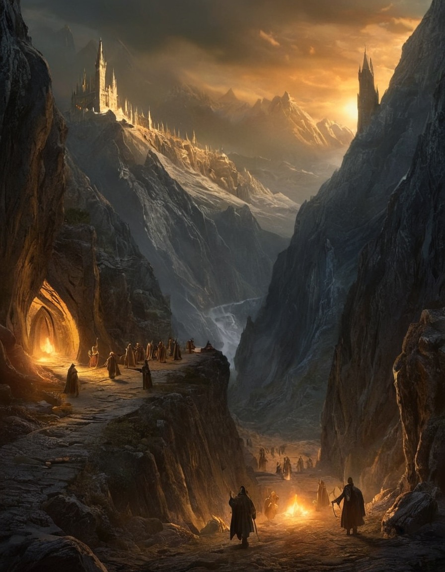 the lord of the rings, fellowship of the ring, mines of moria, fantasy, adventure, literary, literature, books