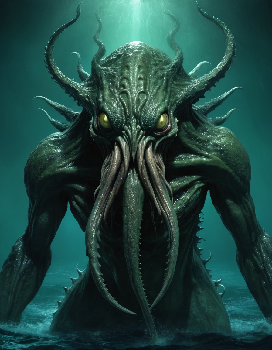 cthulhu, epic, horror, sea monster, mythical being, eldritch, great old one