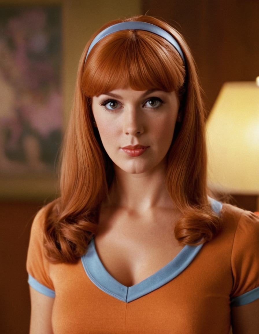 daphne blake, scooby-doo, cartoon character, beautiful woman, mystery solver