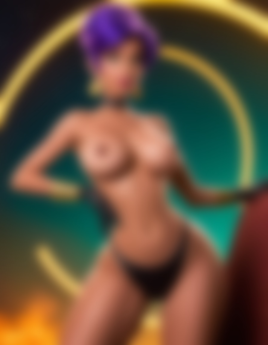 leela, futurama, character art, sci-fi, confident, alluring