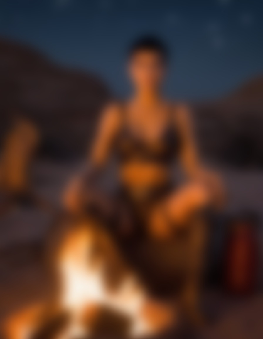 furiosa, campfire, stars, relaxation, mad max